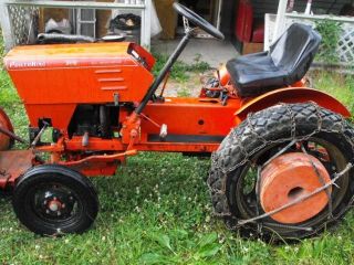 Power King Economy 2418 Tractor w/ Mower Deck Front Blade 3pt Hitch 