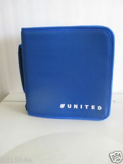 United Airlines Three Ring Planner Organizer with Handle  NEW
