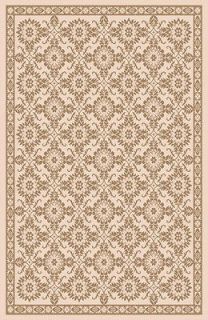 FLOWER leaves BORDER 5x8 area rug INDOOR outdoor CARPET Actual Size 5 