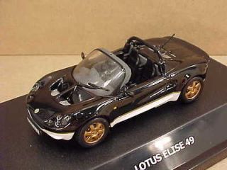 Maxicar 1/43 Diecast, Lotus Elise 49 Open Top Spyder, Black #10143