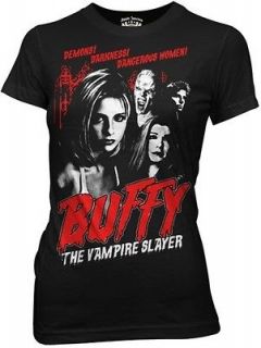 Buffy The Vampire Slayer Retro Style Womens Fitted Small T Shirt