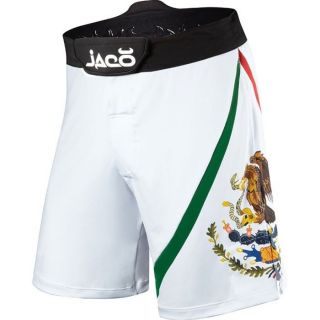 JACO MEXICO RESURGENCE MMA FIGHT SHORTS WHITE XL 36