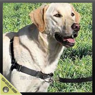   EASY WALK 44 88lb Dog TRAINING Leash Lead Black Soft Nylon Harness