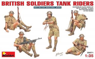 miniart 1 35 35071 wwii british soldiers tank riders from