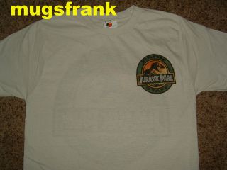 new jurassic park dinosaur movie park staff t shirt