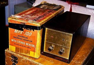Fisher MPX 100 Multiplex Adapter original box & wooden cabinet
