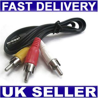   Audio Composite Video Cable Lead for Sony Canon JVC Camera Camcorder