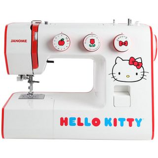 Janome Hello Kitty 15822 Heavy duty Sewing Machin   color   white with 
