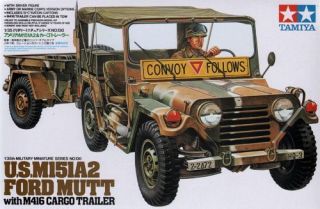 Tamiya 1/35 U.S. M151A2 Ford Mutt with M416 Cargo Trailer # 3513