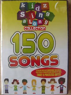 150 karaoke songs assorted kids sing along dvd new from