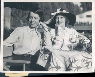 1933 Movie Stars Lily Pons Jeanette MacDonald Palm Springs Desert 