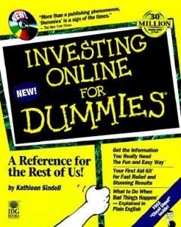 Investing Online for Dummies by Kathleen Sindell 1996, CD ROM 