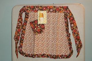 Moda Home Autumn Leaves Childs Apron Great for Thanksgiving