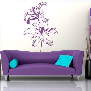 lilly flower wall stickers wall decals more options colour size