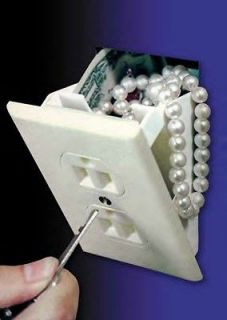 Secret Wall Safe Small Outlet Hidden Power Plug/Jack Compartment