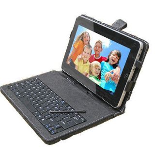Leather Cover Case+USB Keyboard+Stylu​s Pen For Toshiba Thrive AT100 
