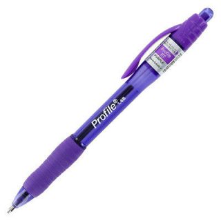 Paper Mate Profile Retractable Ball Point Pen, Purple Ink, Bold, Each