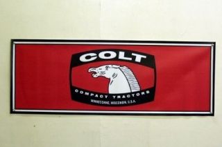 Vintage Colt Logo Compact Tractor Banner   Winneconne