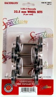 Spectrum G Scale Train (120.3) 32.5mm Metal Wheels 4 Per Card 88071