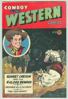 Cowboy Western Comics #36 December 1951 VG/FN Sunset Carson