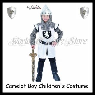   Medieval Crusador Knight Tudor King Fancy Dress Costume   3 Sizes