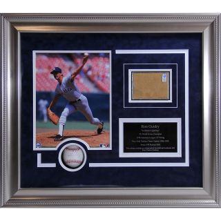Steiner  Ron Guidry Signed Baseball and Game Used Dirt Shadowbox (MSRP 