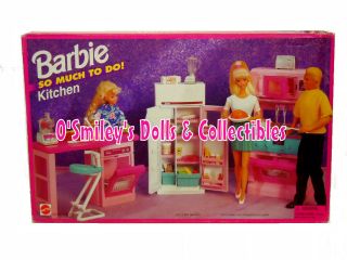 Rare 1995 SO MUCH TO DO KITCHEN Barbie/ARCO Stove & Refrigerator Set 
