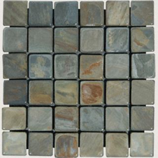 slate mosaic 2 x2 granite floor tile rustic gold time