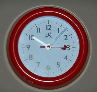Wall Kitchen Clock Red Rooster on Second Hand 8 Battery Operated 