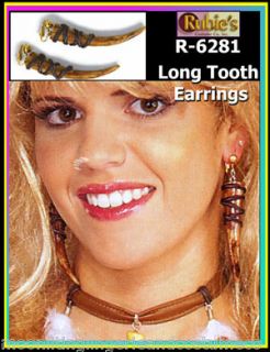 adult costume long tooth earring adult costumeaccesso ry
