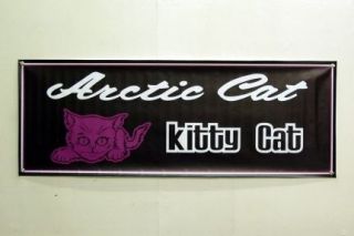 vintage arctic cat kitty cat snowmobile logo banner time left