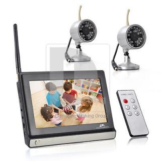 Digital Wireless 2.4Ghz Video Baby Monitor + 2x Mini CCTV Color 