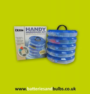 HANDY HARDWARE KIT   DIY STORAGE CONTAINER INC SCREWS NUTS BOLTS NAILS 