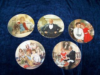 LOT of 5 E.M. KNOWLES ANNIE COLLECTORS PLATES SERIES   Limited Edition
