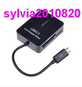 Micro OTG to SD Card Reader For Samsung GT i9100 Galaxy S II for 