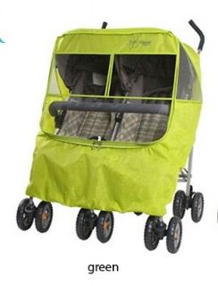1X Rain Cover for Double stroller TWINS Baby jogger Graco Instep 
