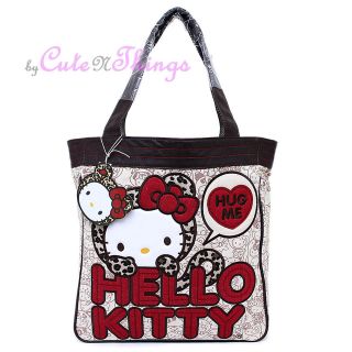 Sanrio Hello Kitty Leopard Hug Me Tote Bag Loungefly Shoulder Bag