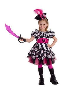 girls abigail the pirate kids halloween costume one day shipping