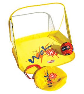 new wahu pop up soccer goal ball set in carry