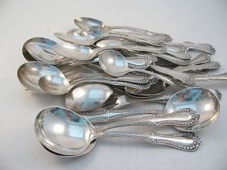 35 PIECES WHITING STERLING SILVER FLATWARE GEORGIAN BEAD QUEEN SCOTS 