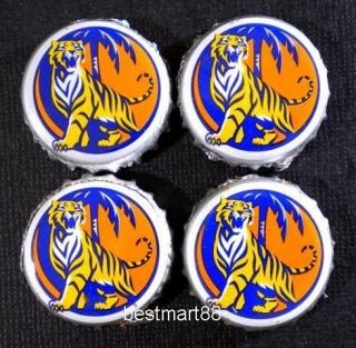tiger beer used bottle caps from southeast asia from