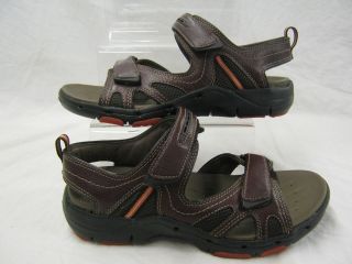 mens clarks unstructured brown leather sandal un reach location united