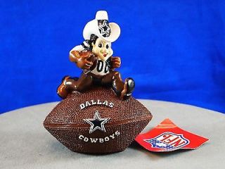 Dallas Cowboys NFL Mascot Rowdy Acrylic Paper Weight Desk Ornament NIB