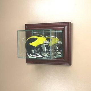 wall mounted glass mini helmet display case nfl ncaa  42 95 