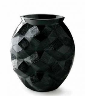 Lalique Crystal 1255210 Turtle Black Vase Vase Tortue Lmited Ed of 999 