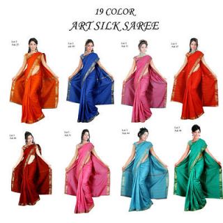   Traditional Art Silk Saree Sari Curtain Panel Quilt Bellydance Fabric
