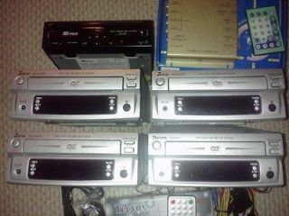 LOT OF 5 NEW TECVOX DVD/MUSIC PLAYES WITH TUNERS AND REMOTES