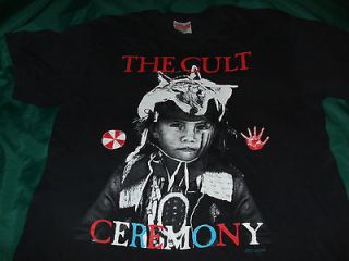   CULT 1991 Ceremony tour t shirt XL love sonic temple electric doors lp