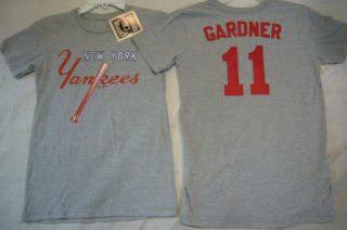 2121 WOMENS Ladies Majestic SELECT Yankees BRETT GARDNER Jersey Shirt 