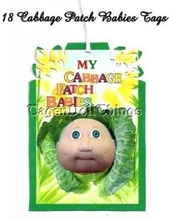 18 cabbage patch doll tags for organization 